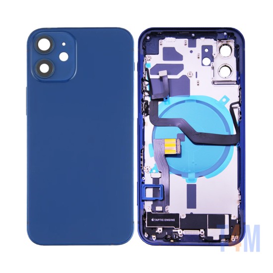 Back Cover with Frame+Flex+Vibrator Apple iPhone 12 Blue